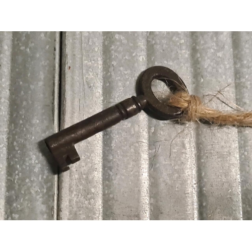 2 - Antique Georgian oak and mahogany long case clock. Square painted dial with gold leaf corners and fl... 