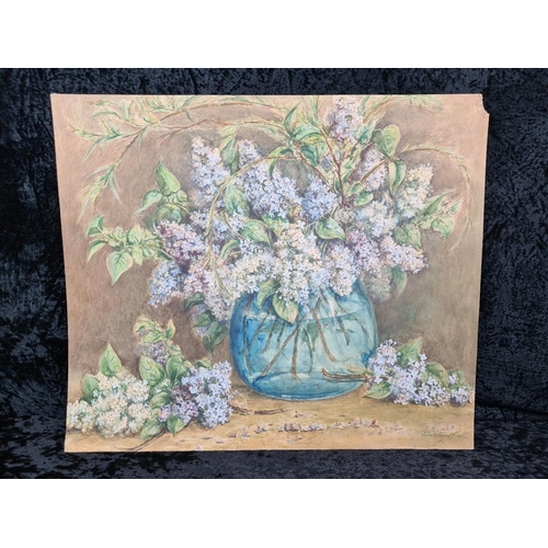 21 - Beautiful original watercolour on board of 