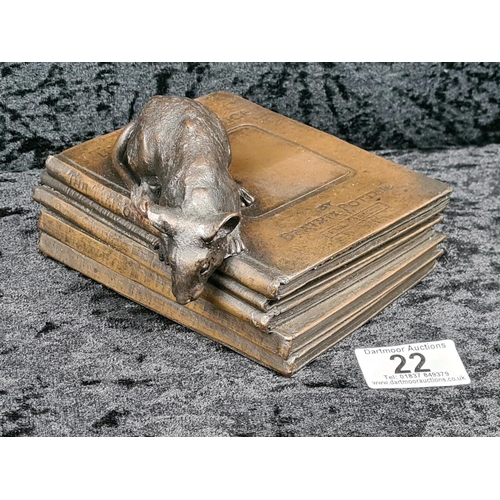 22 - Adorable cold-cast bronze resin 