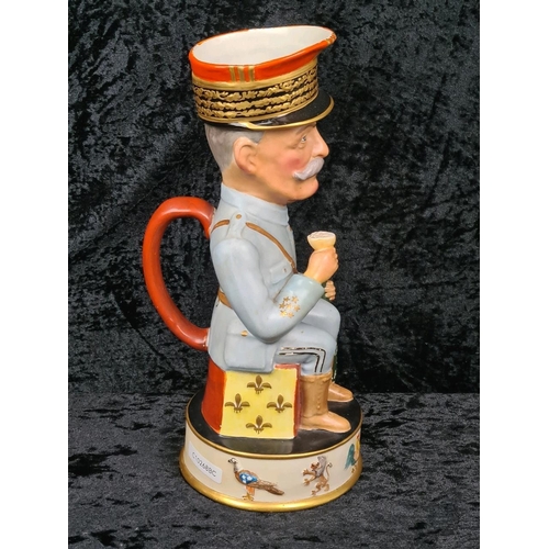 38 - Antique ceramic Toby Jug portraying Marshal Ferdinand Foch, the Supreme Allied Commander of the West... 
