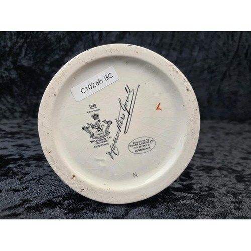 38 - Antique ceramic Toby Jug portraying Marshal Ferdinand Foch, the Supreme Allied Commander of the West... 