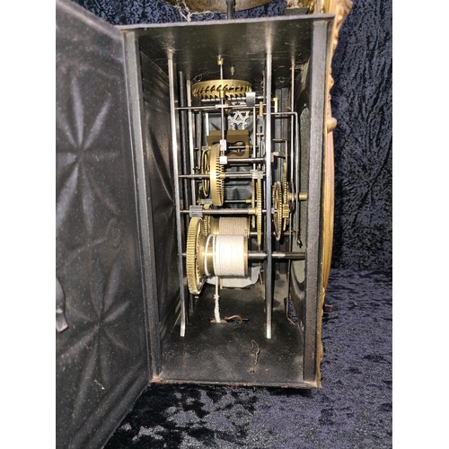 44 - Impressive 19th century French Comtoise clock - Coly Alphonse à Roanne - with clock movement, two he... 