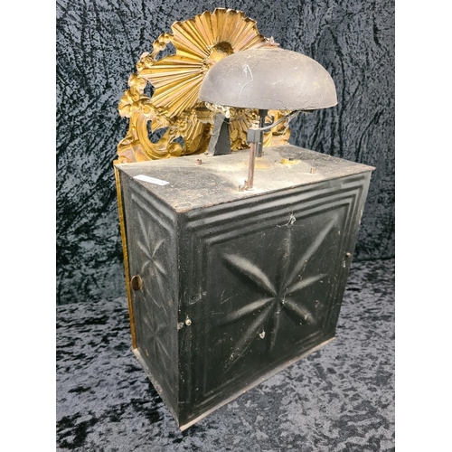 44 - Impressive 19th century French Comtoise clock - Coly Alphonse à Roanne - with clock movement, two he... 