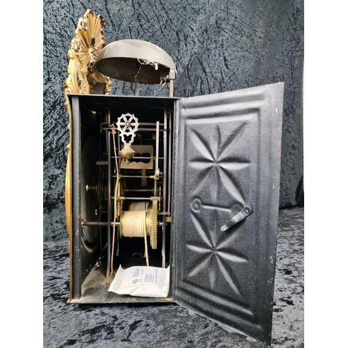 44 - Impressive 19th century French Comtoise clock - Coly Alphonse à Roanne - with clock movement, two he... 