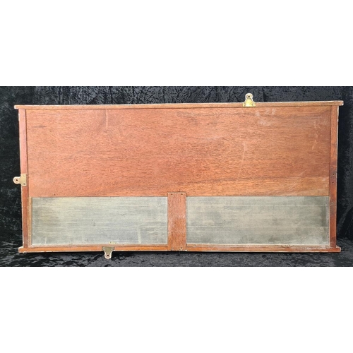 48 - Vintage wooden scoreboard for billiards or snooker with brass sliders for tracking points. Made by T... 