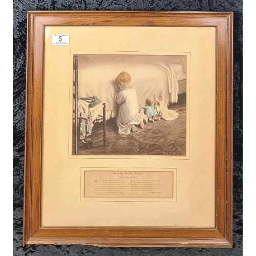 5 - Edwardian tinted art print titled 