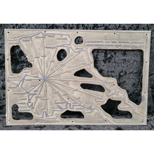 56 - Set of vintage metal embossing plates of Devon and Cornwall.