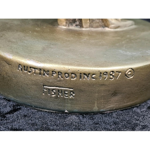 69 - Three eye-catching figurines including a 1987 Austin Productions David Fisher of an Art Deco woman. ... 