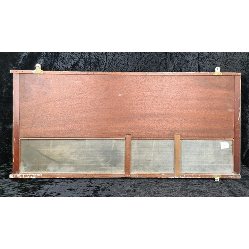 7 - Vintage wooden scoreboard for billiards or snooker with brass sliders for tracking points. Made by T... 