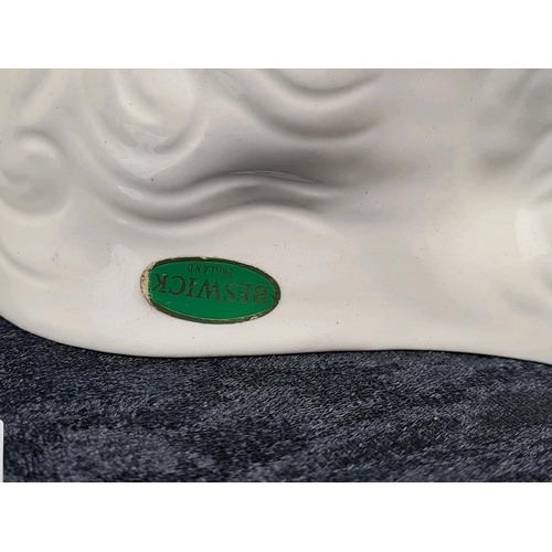 8 - Pair of vintage 1960s Beswick Staffordshire Spaniel mantle dogs. Each approx H20cm.