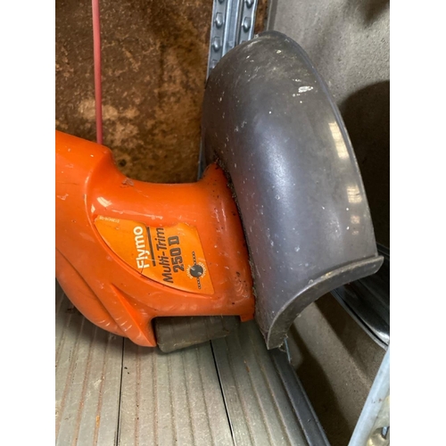 Two electric strimmers - Flymo and Qualcast.