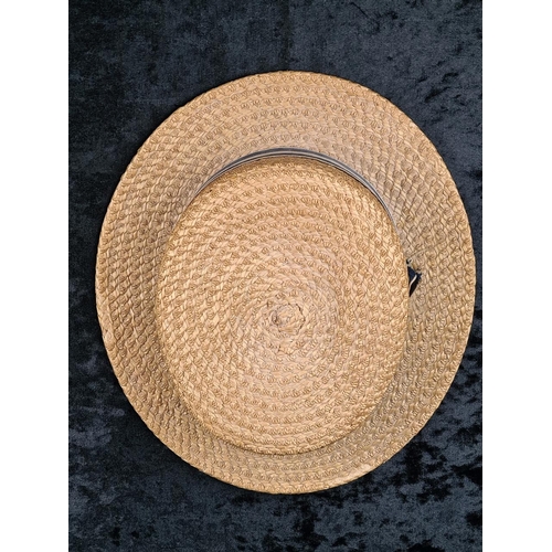 9 - Stylish straw boater hat from the early-to-mid 20th century, from Alfred & Barrett & Co. Ltd - the c... 