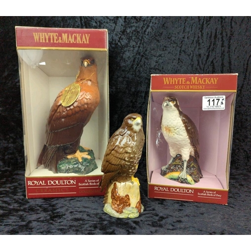 117 - Two boxed Whyte & Mackay Royal Doulton ceramic decanters from the 