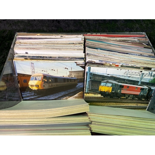 141 - Hundreds of railway and engine photographs taken from all around the country with details of engines... 