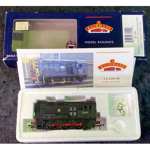 154 - Boxed Bachmann 00 gauge branch line models - Diesel Shunter 13029, four goods carriages and three pa... 