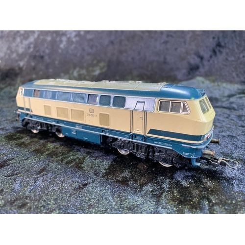 166 - Marklin H0 Gauge models, all converted to two-track - goods wagon, boxed. Steam engine 89006, diesel... 