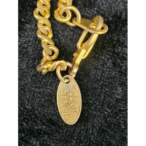 789 - Collection of rolled gold or gold plated jewellery inc pendant, locket, 22ct gold plated chain, tie ... 