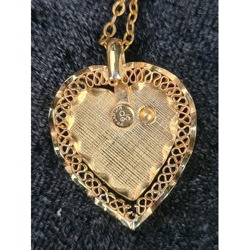 789 - Collection of rolled gold or gold plated jewellery inc pendant, locket, 22ct gold plated chain, tie ... 
