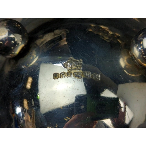 85 - Nice mix of silver plate bowls, apÃ©ritif goblets and a bud vase.