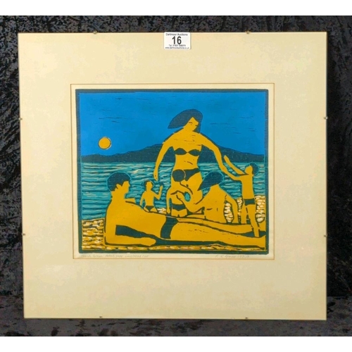 16 - Framed and signed Lyndon.R. Groves 