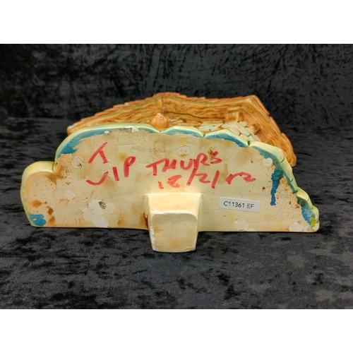 23 - Large two-piece, hand-painted vintage PenDelfin ‘The Large House’ ceramic ornament. Approx H54cm.