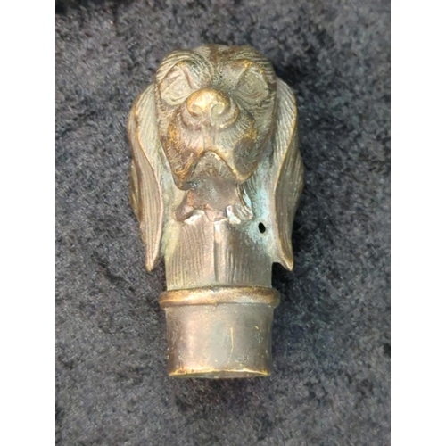 34 - Metal figurine of a collie at a water pump signed by the artist J Spouse (approx H11 x W17cm), and a... 