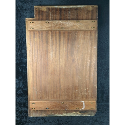 6 - Large antique wooden draining board - ideal for creating farmhouse kitchen style. Approx W92 xD59cm.