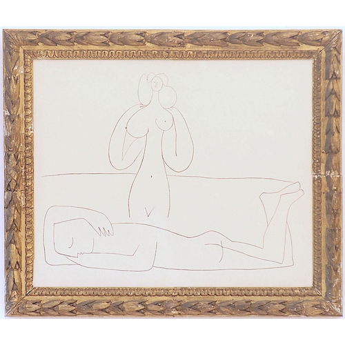 139 - PABLO PICASSO 'Reclining Nude', 1958, lithograph, printed by Jacomet, edition of 300, suite: Antibes... 