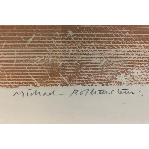 160 - MICHAEL ROTHENSTEIN ARA (1908-1993) 'Sunset at 36,000 feet', lithograph and intaglio print in 7 colo... 