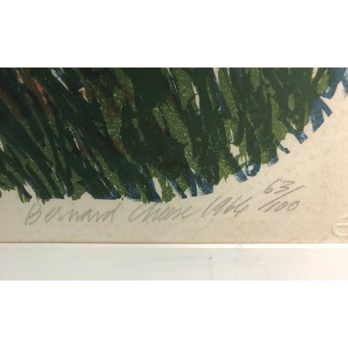 162 - BERNARD CHASE 'Radley College', screen print, signed, dated 1964 and numbered 63/100, 55cm x 73cm, f... 
