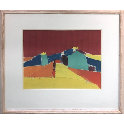 163 - NICOLAS DE STAEL (1914-1955) 'Paysage Chromatique - Agrigento', lithograph, published 1937 by Galeri... 