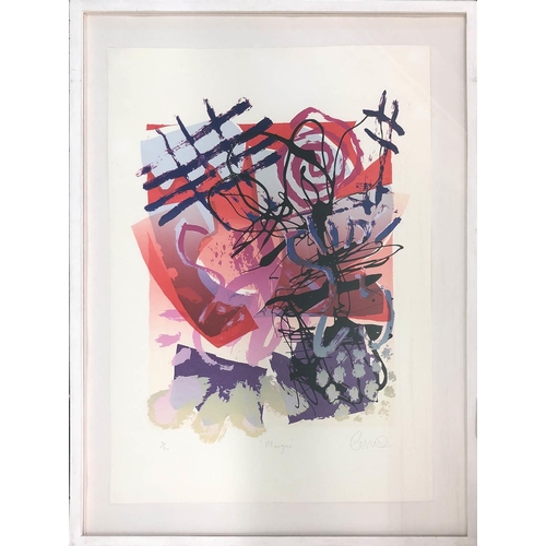 166 - CARL ROWE (b.1954) 'Mingus', screenprint, signed titled and numbered, 70cm x 49cm, framed.