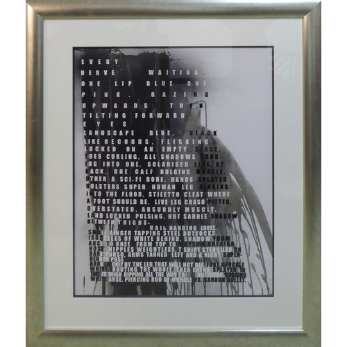171 - FIONA BANNER 'Superhuman Nude', inkjet with one colour screen print and one glaze, on 300gsm Somerse... 