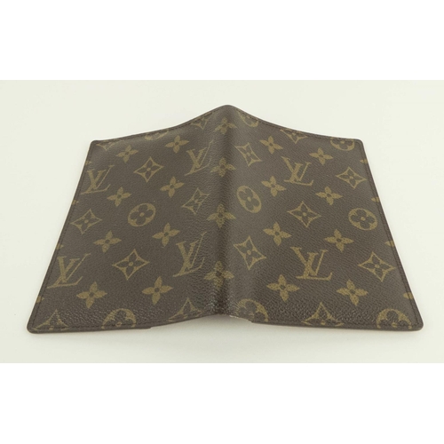 397 - LOUIS VUITTON PASSPORT HOLDER, monogram canvas featuring two further flying pockets for boarding pas... 