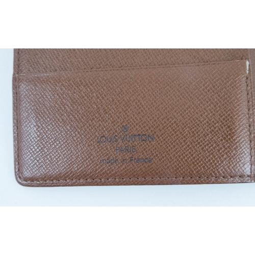 397 - LOUIS VUITTON PASSPORT HOLDER, monogram canvas featuring two further flying pockets for boarding pas... 