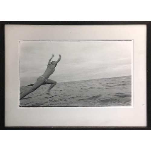 51 - DAVID FORNELL 'Swimmer', photograph, signed and dated, 33cm x 48cm, framed.