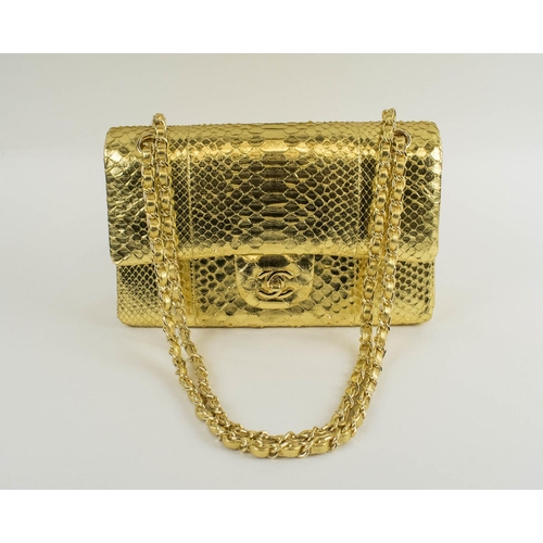 Sold at Auction: Miniature Gold Metallic Leather CHANEL Bag