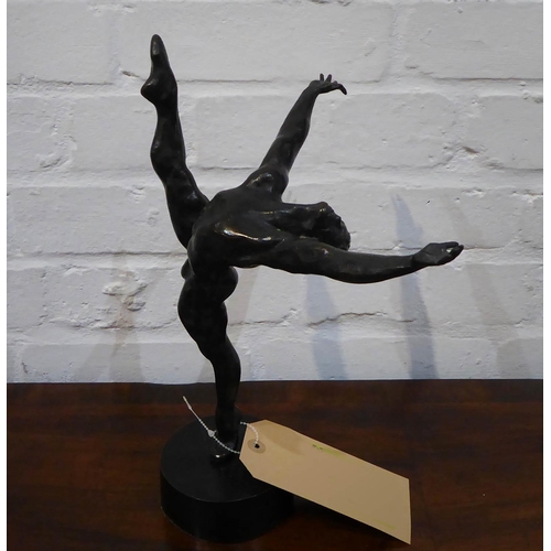 425 - 20TH CENTURY SCHOOL, ballerina, bronze, 50cm W x 30cm H.