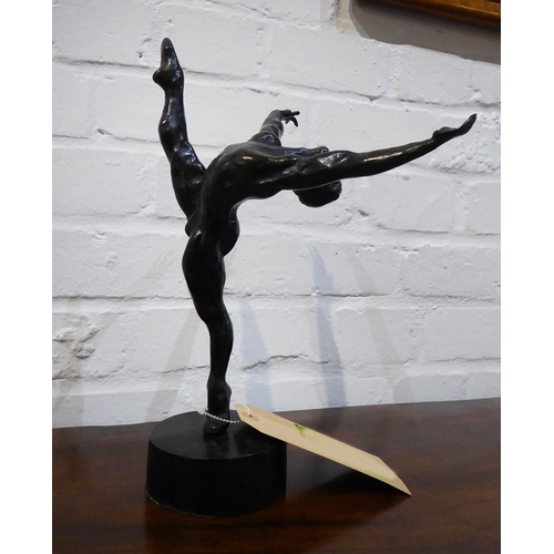 425 - 20TH CENTURY SCHOOL, ballerina, bronze, 50cm W x 30cm H.