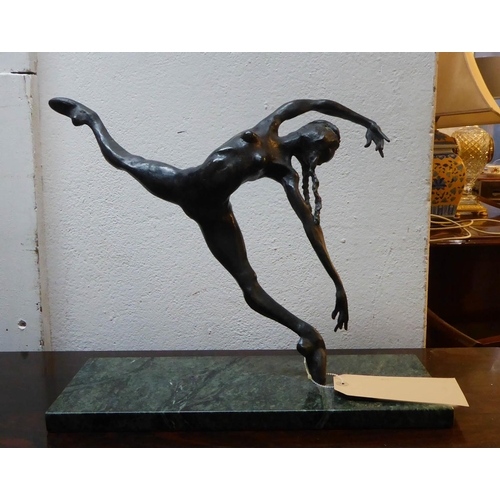 426 - 20TH CENTURY SCHOOL, ballerina, bronze, 34cm H.