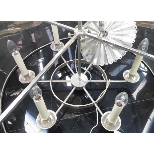 173 - CHARLES EDWARDS DRUM CEILING LIGHT, 80cm diam.