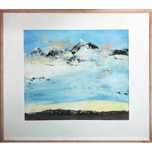 127 - NIAMH COLLINS (Irish b.1956) 'Wiencke - Wiencke Island Antartica', oil on paper, signed lower right,... 