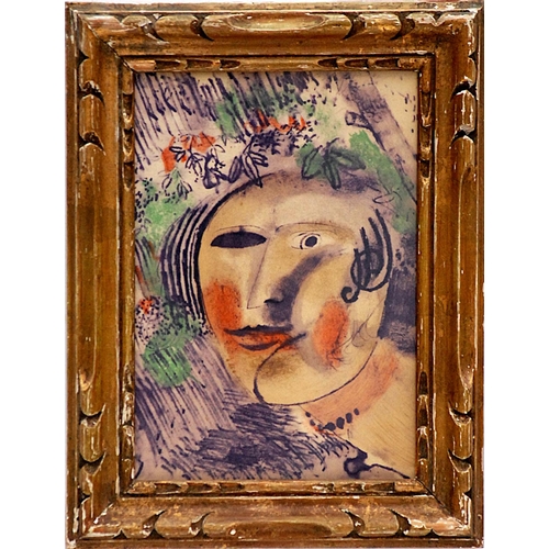 121 - MARC CHAGALL 'Apollinaire', 1976, off set lithograph, printd by Atelier Mourlot, edition 250, suite ... 