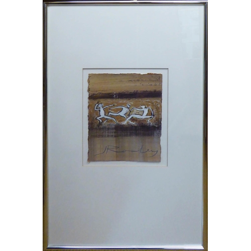 131 - JANN ROWLEY (Australian b.1941) 'Laying Nude', 'Reclining Nude' and 'Dancing Figures', a set of thre... 