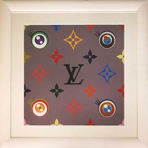 160 - TAKASHI MURAKAMI (Japanese b. 1962) 'Eye Love Superflat (Grey)', lithograph, with Globe Gallery labe... 