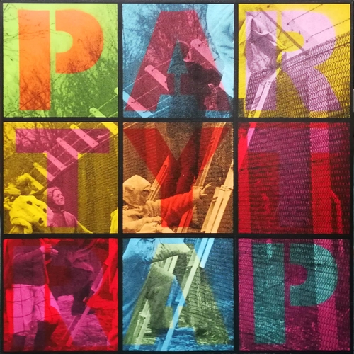 161 - BEN EINE (British b. 1970) 'Party', 2009, original screenprint on canvas, signed, titled and dated v... 