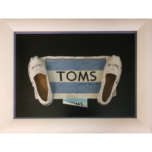 163 - PETER BLAKE CBE RDI RA (British b. 1932) 'Tom's Shoes', signed and inscribed, acquired at the Bedfor... 