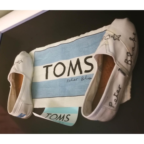 163 - PETER BLAKE CBE RDI RA (British b. 1932) 'Tom's Shoes', signed and inscribed, acquired at the Bedfor... 