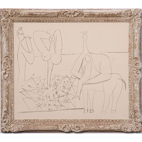 139 - PABLO PICASSO 'Nude with Bacchanal', 1958, lithograph, edition of 300, suite Antibes, printed by Jac... 