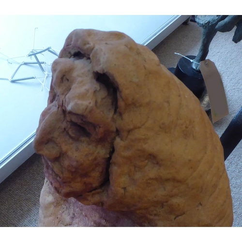 166A - SRI LANKAN SCHOOL 'Five Figures in Circle', terracotta sculpture, 45cm x 50cm x 45cm.